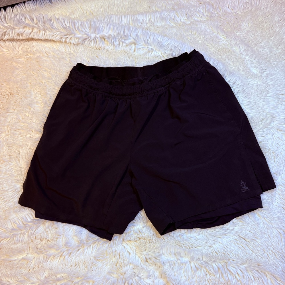 Chubbies Sport Shorts Exposed Liner “The Secret Agents” Black With Black Liner